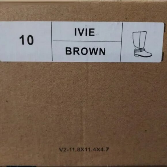 JOURNEE COLLECTION BROWN COMFORT IVIE BOOT SIZE 10m NWT - Picture 3 of 3